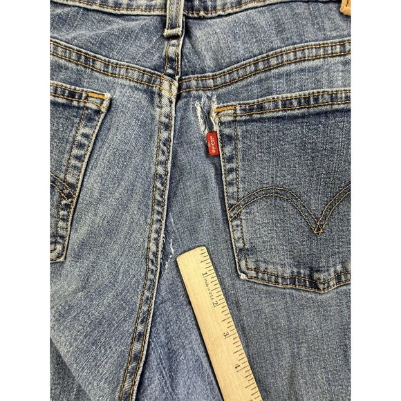 Vintage Levis 550 Jeans Womens 14M Blue Relaxed Boot Cut Stretch Denim 36X33 Y2K - Picture 7 of 16